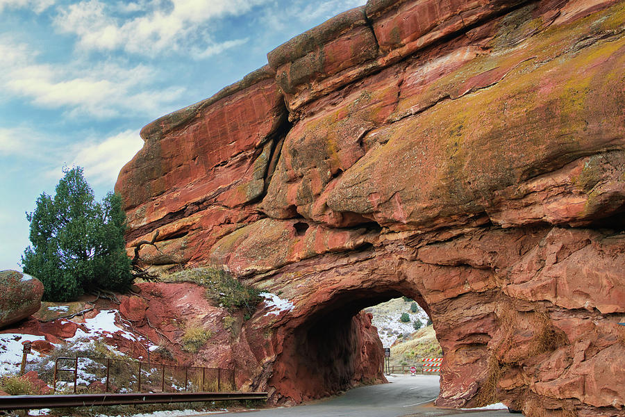 Tunnel At Red Rocks Park In Colorado photography Photograph by Ann Powell