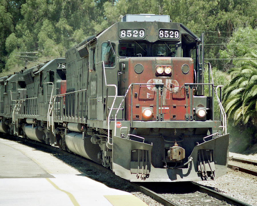 Tunnel Motor -- Southern Pacific SD40T-2 Locomotive in San Luis Obispo, California Photograph by Darin Volpe