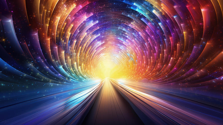 Tunnel of Light Painting by Lourry Legarde