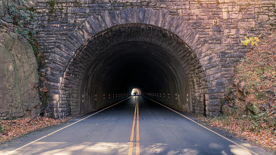 Tunnel on Blue Ridge Parkway Photograph by Alexey Stiop