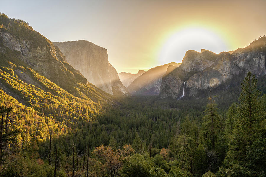 Tunnel View at Sunrise Photograph by John Wilbur