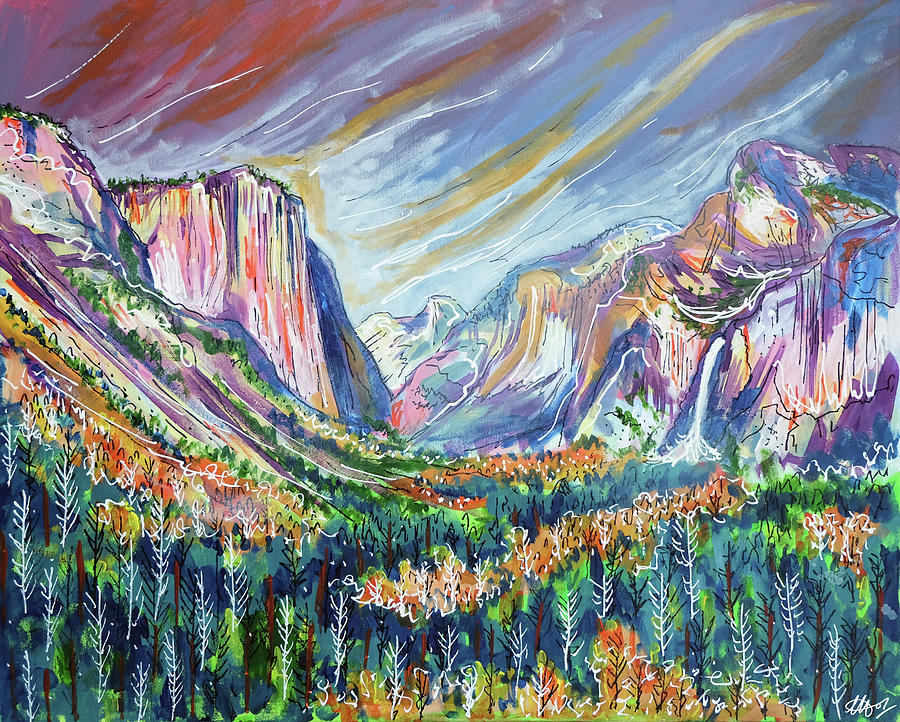 Tunnel View I Painting by Laura Hol Art