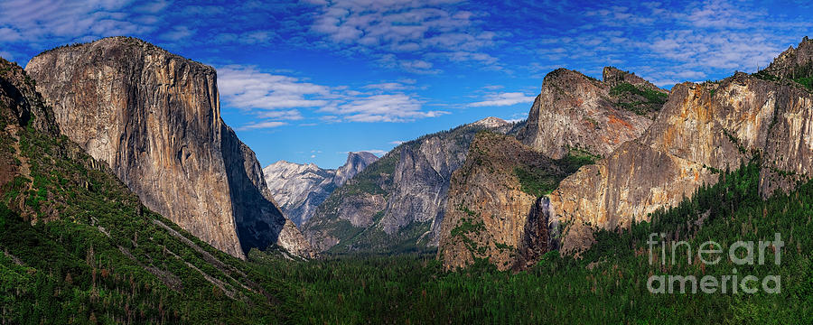 Tunnel View Overlook Pano Photograph by Nick Zelinsky Jr