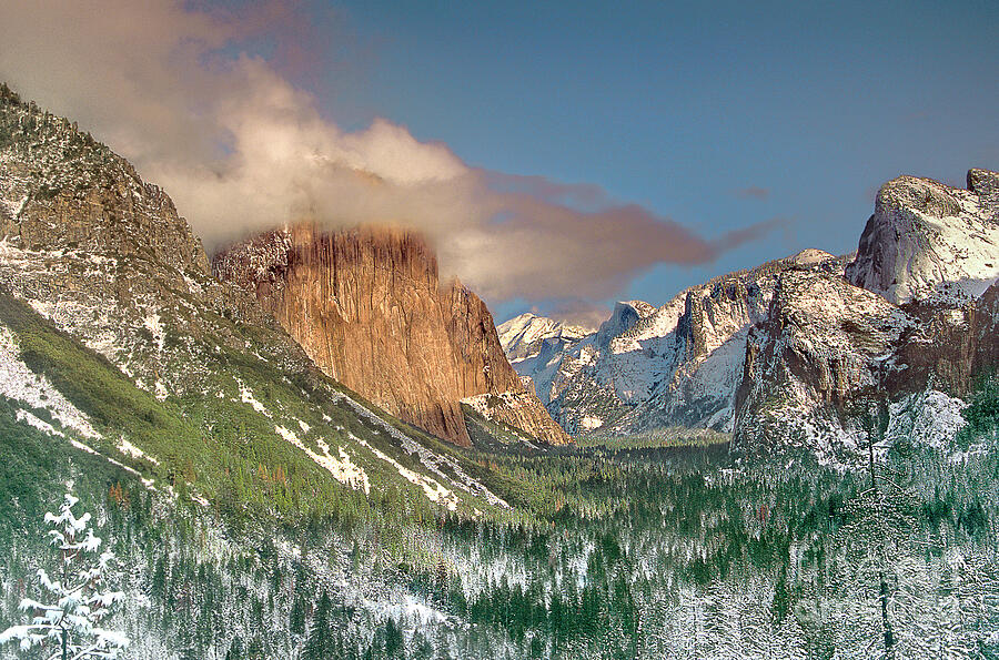 Tunnel View Winter Yosemite National Park Photograph by Dave Welling