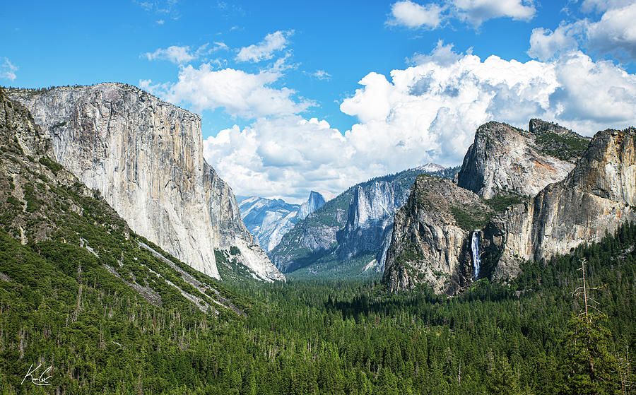 Tunnel View Yosemite National park  Photograph by Karen Cox