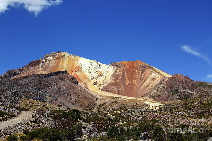 Tunupa volcano Bolivia Photograph by James Brunker