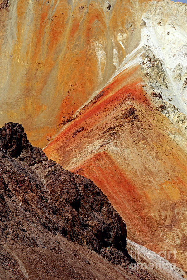 Tunupa volcano colors detail Bolivia Photograph by James Brunker