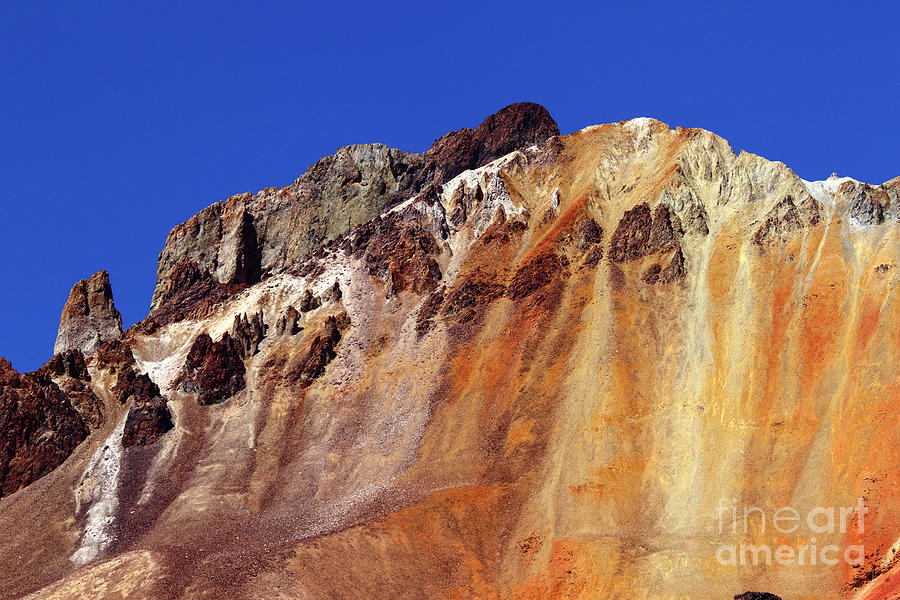 Tunupa volcano summit ridge Bolivia Photograph by James Brunker