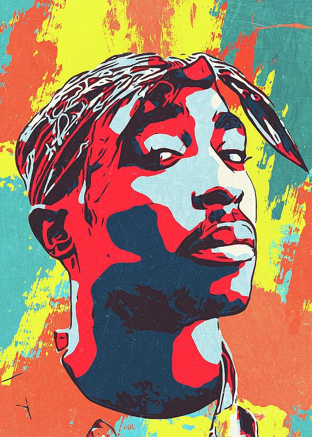 Tupac paiting portrait Digital Art by Fine Art - Fine Art America