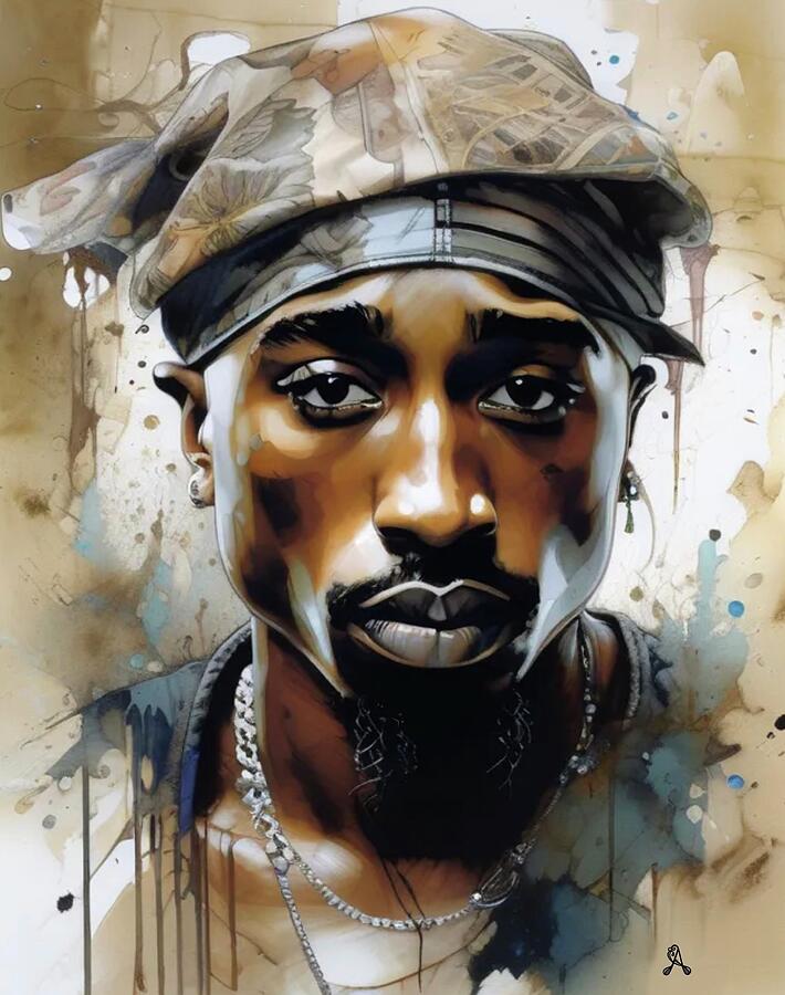 Tupac Shakur Digital Art By Amanda Poe - Fine Art America