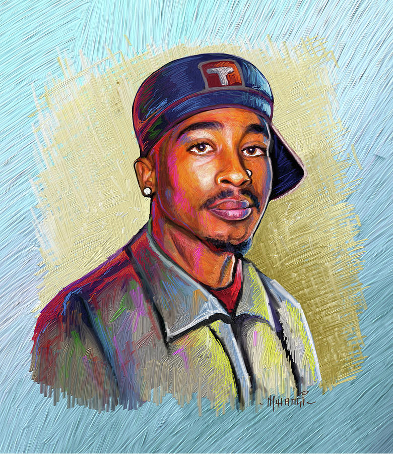 Tupac Shakur Painting by Anthony Mwangi
