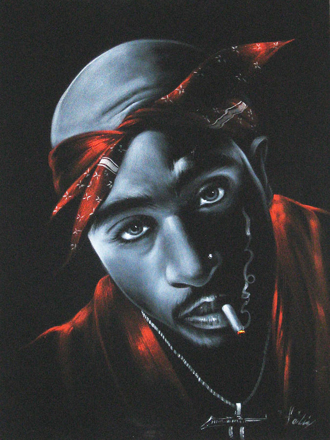 Tijuana Painting - Tupac Shakur by E Felix