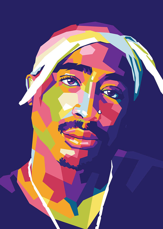Music Digital Art - Tupac Shakur by Gilang Bogy