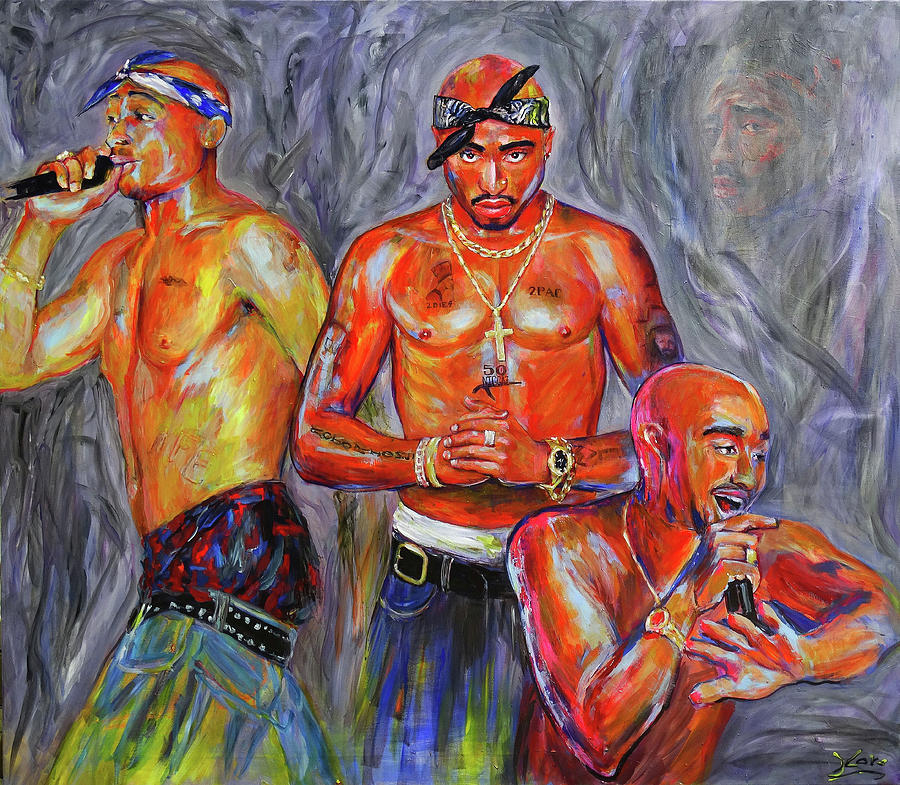 Tupac Shakur Painting by Koro Arandia