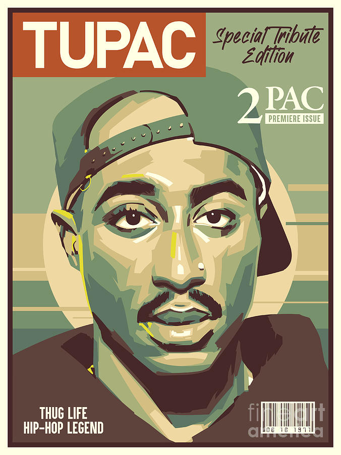 Tupac Digital Art by Warrock Design - Fine Art America