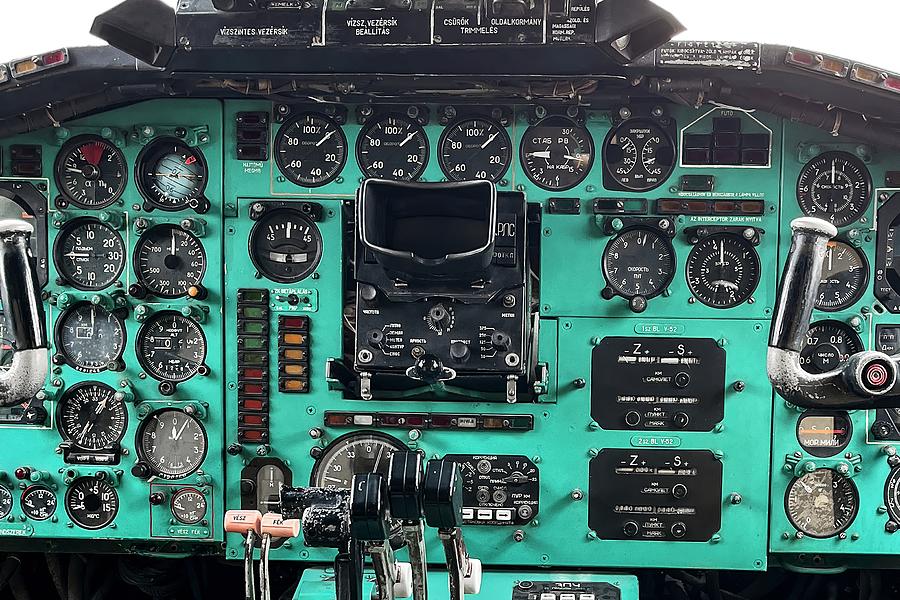 Tupolev TU-154 Cockpit Panel Photograph by David Pyatt