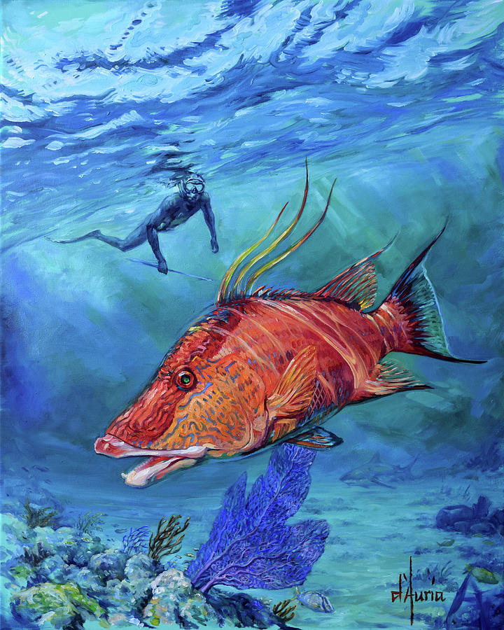 Tuppens Hogfish Painting