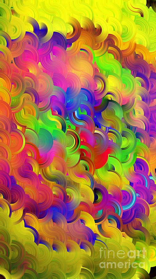 Turbulence In A Rainbow Digital Art by Scott S Baker