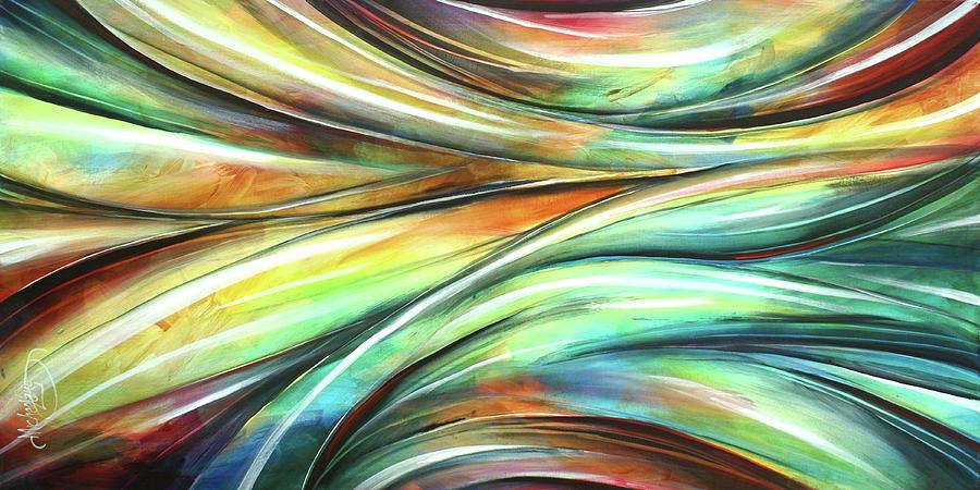 Turbulent Painting by Michael Lang