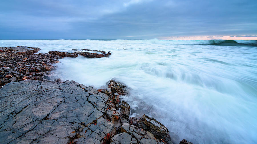 Landscape Photograph - Turbulent Pacific by Radek Hofman