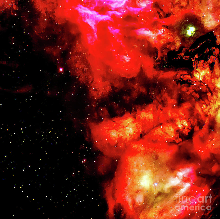 Turbulent Starburst in Large Magellanic Cloud Photograph by M G Whittingham