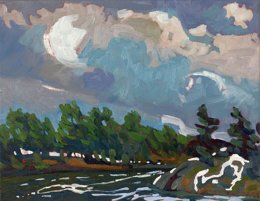 Spring Painting - Turbulent Stratocumulus Ahead of a Spring Cold Front by Phil Chadwick