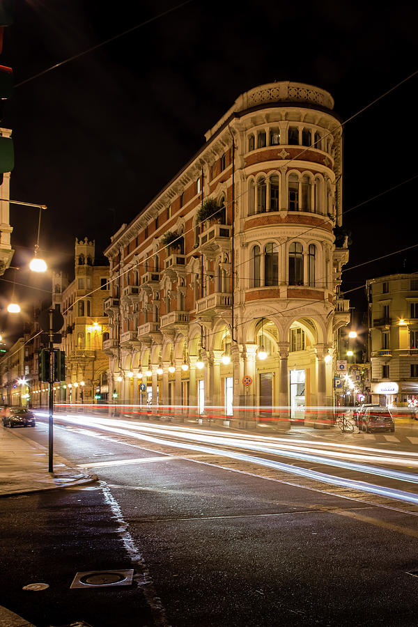 Turin, Italy at night Photograph by Craig A Walker