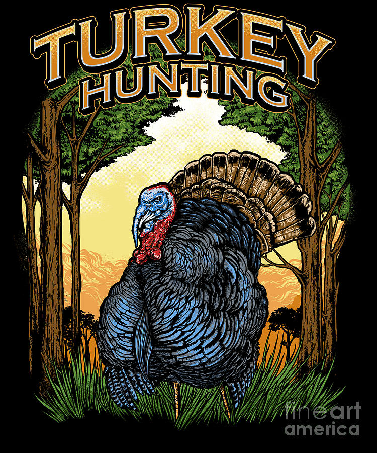 turkey hunting drawings
