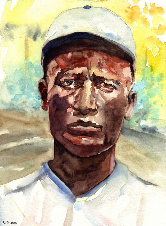 Baseball Painting - Turkey Stearnes by Suzann Sines