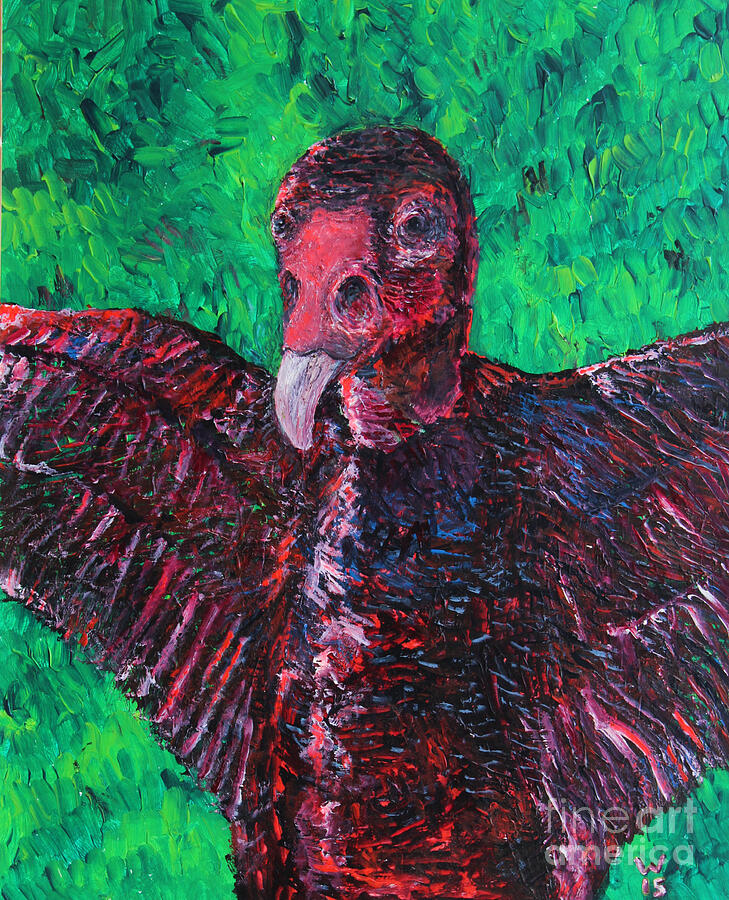 Turkey Vulture Painting by Richard Wandell