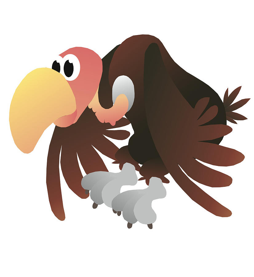 Turkey Vulture Digital Art by Robert Libby