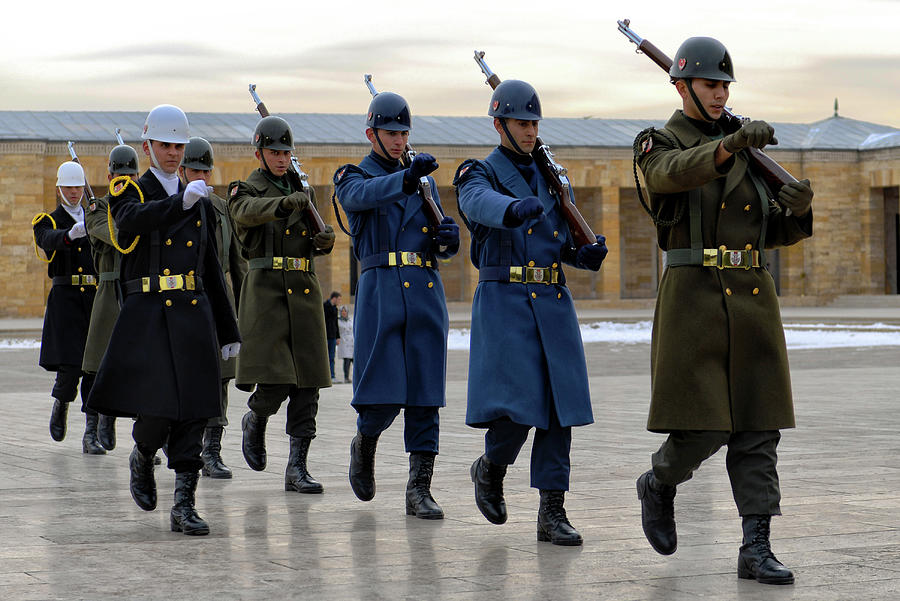 Turkish Army Soldiers at Anitkabir in Ankara, Turkey Photograph by Ivan