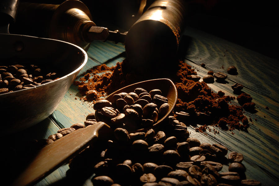 Turkish coffee and girinder Photograph by Firatgocmen