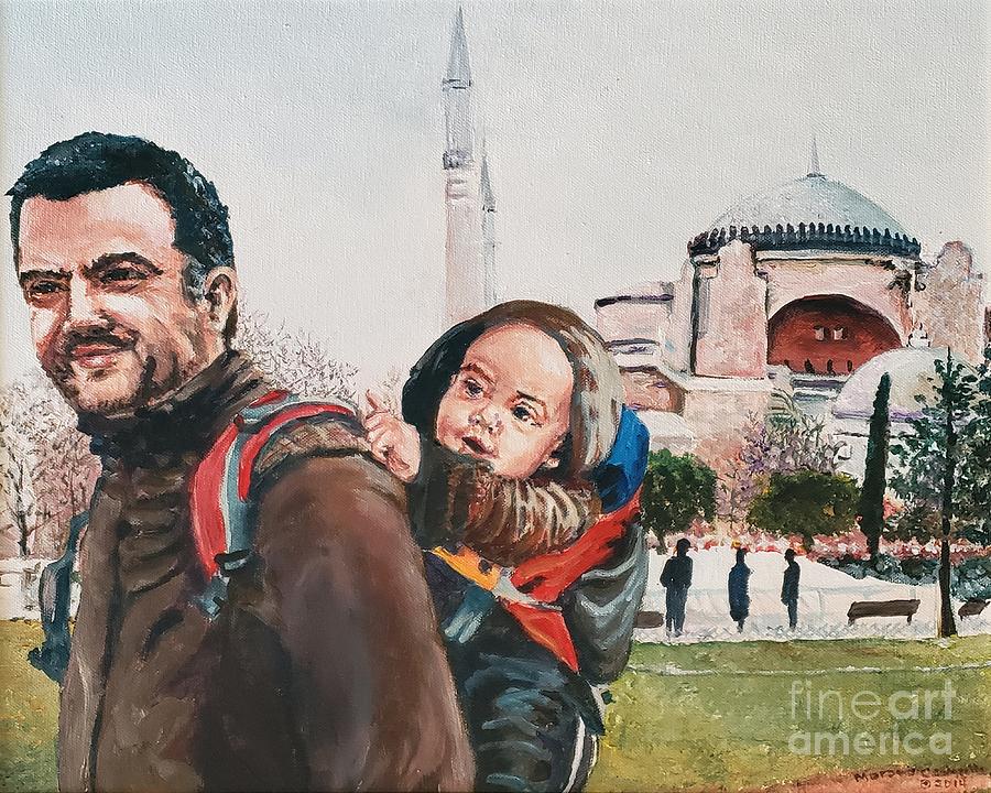 Turkish Tourist Painting by Merana Cadorette
