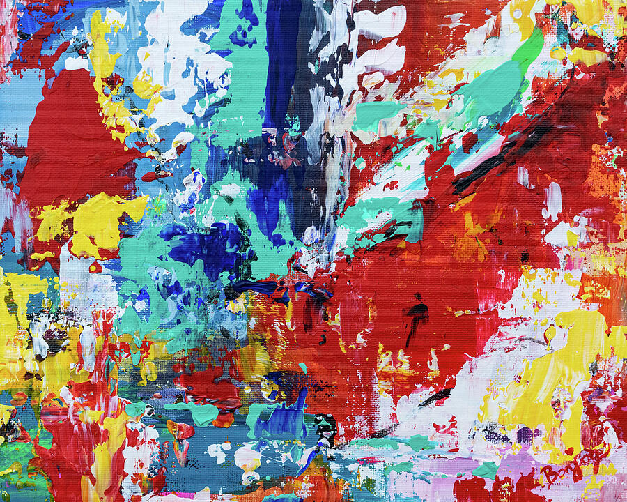 Turmoil in Technicolor Painting by Bonny Puckett