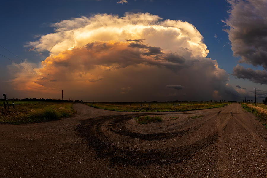 Severe Thunderstorm Photograph - Turn Around by Aaron J Groen Severe Thunderstorm Photograph - Turn Around by Aaron J Groen
