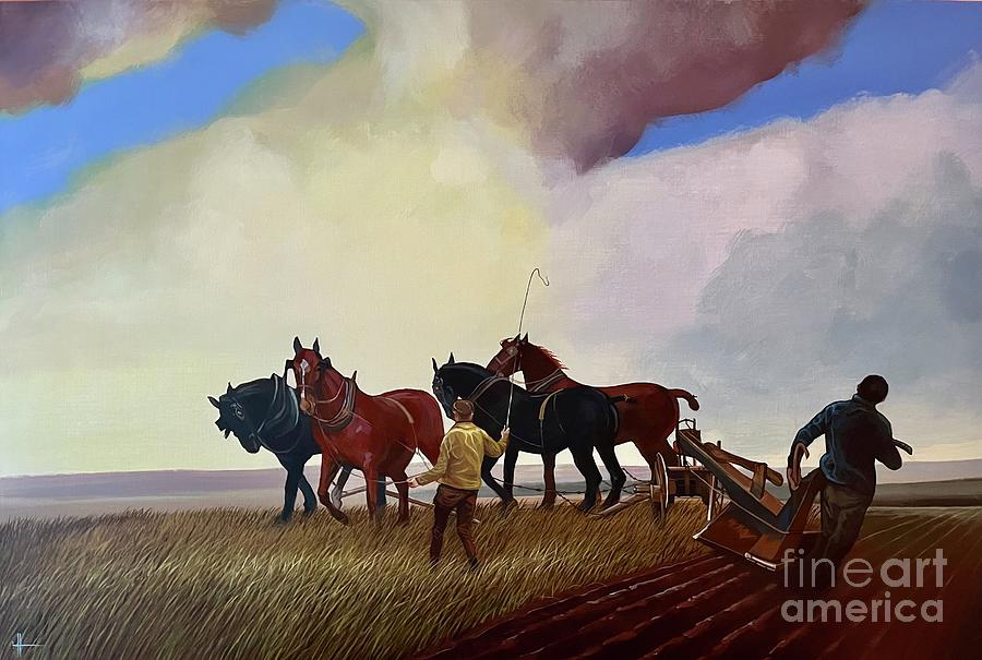 Turn of the Plough 2024 Painting by Hunter Jay