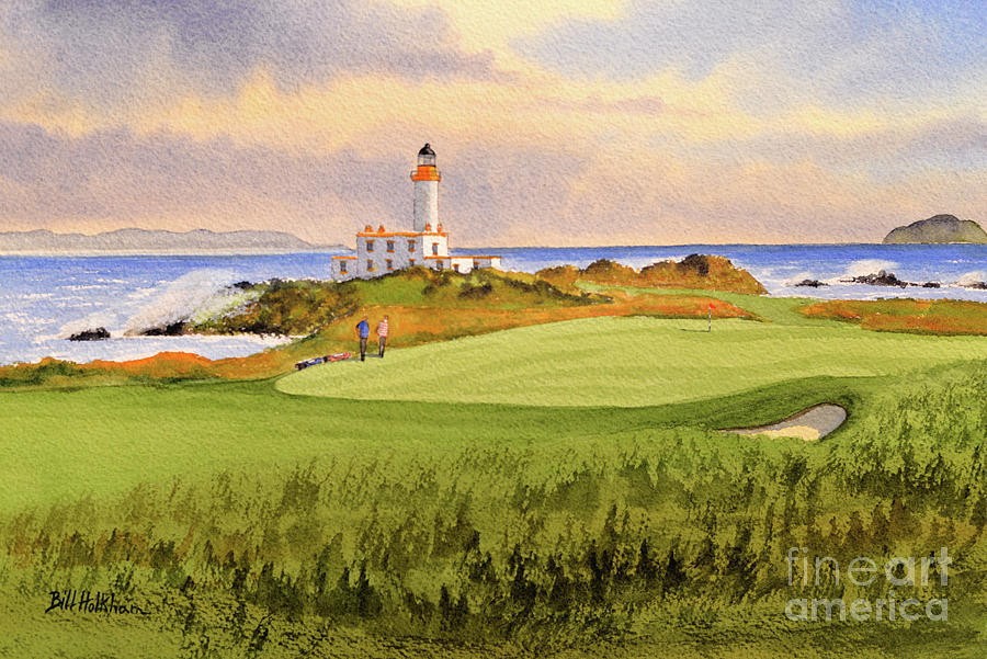 Turnberry Golf Course Scotland 9th Green Painting