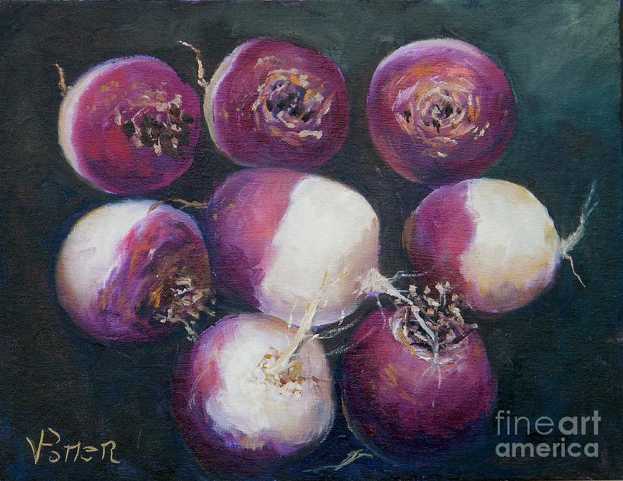 Turnips Painting by Virginia Potter