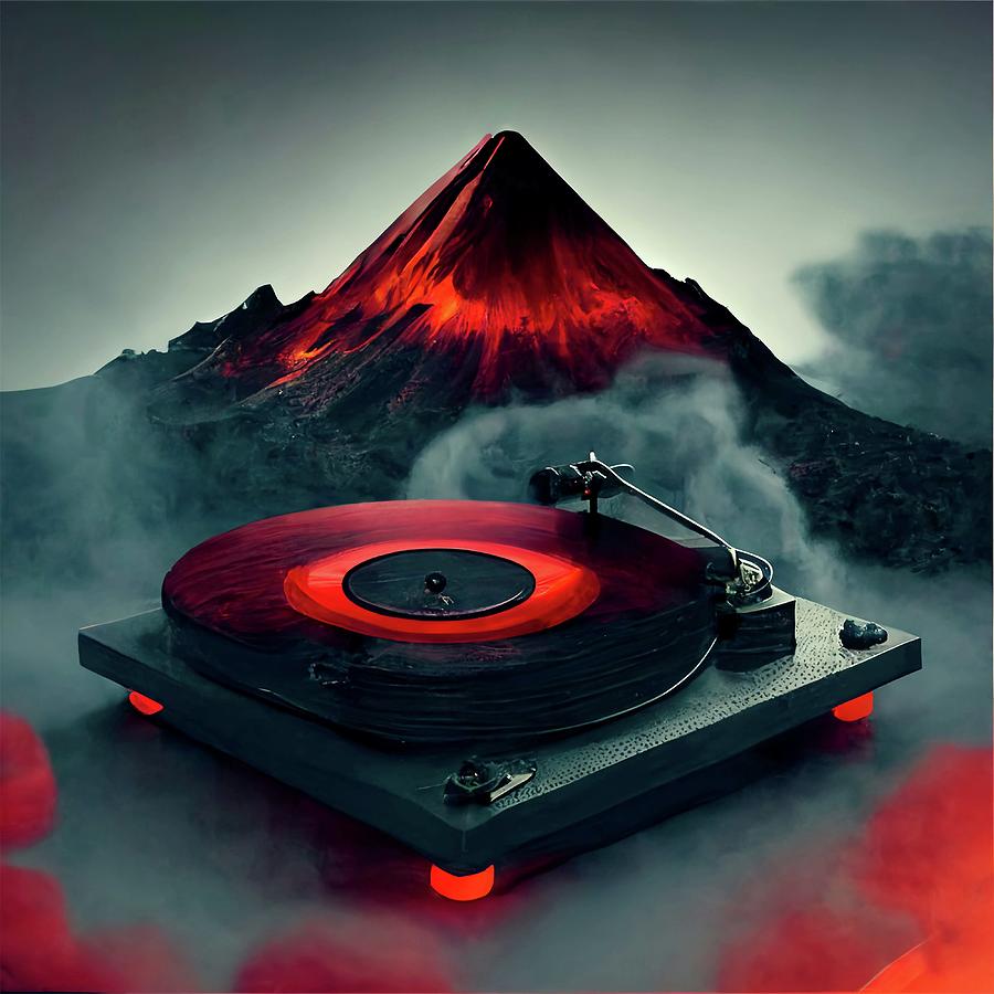 Turntable Under a Volcano Digital Art by Michael Danilov - Fine Art America