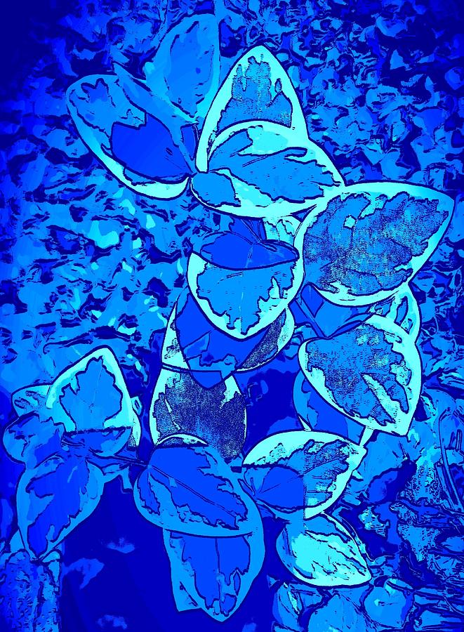 Turquoise And Blue Abstract Digital Art