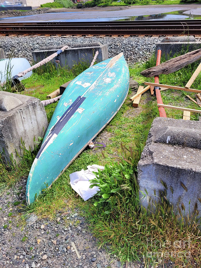 Turquoise Canoe Photograph by Norma Appleton