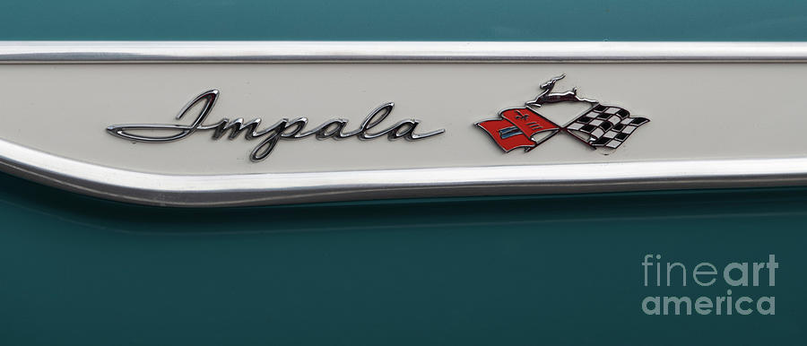 Turquoise Chevrolet Impala Photograph