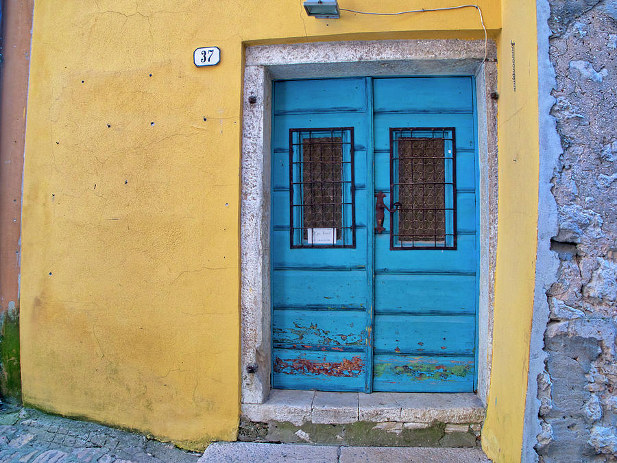 Turquoise Door 1 Photograph by Eggers Photography