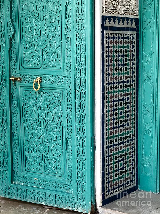 Turquoise Door Photograph by Jody Frankel