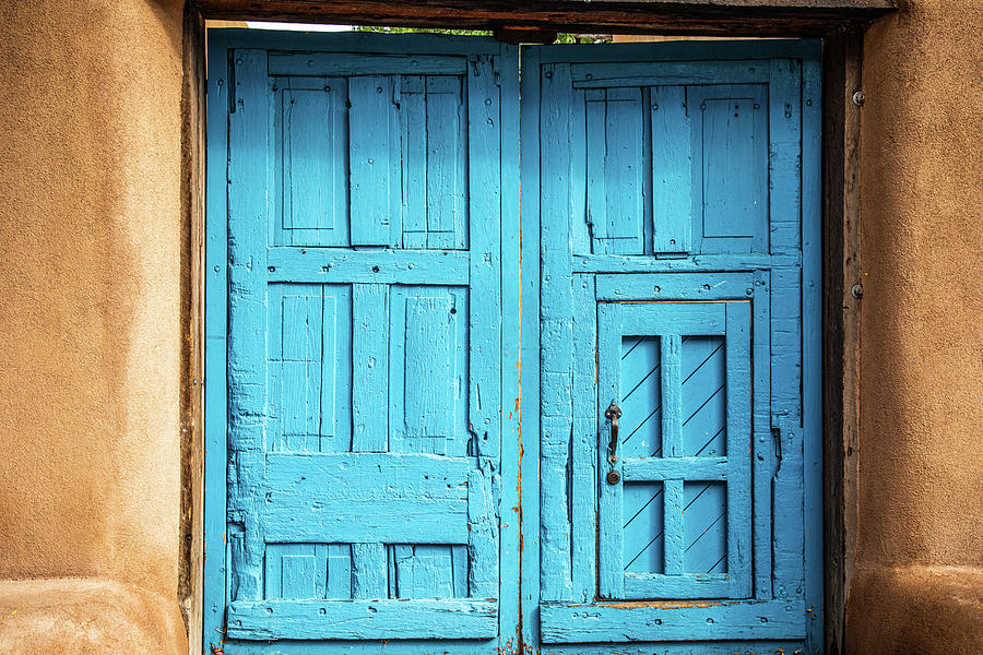 Turquoise Double Door Photograph by Steven Bateson