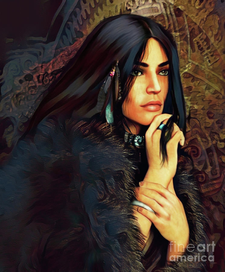 Turquoise Dreamer Digital Art by Shanina Conway