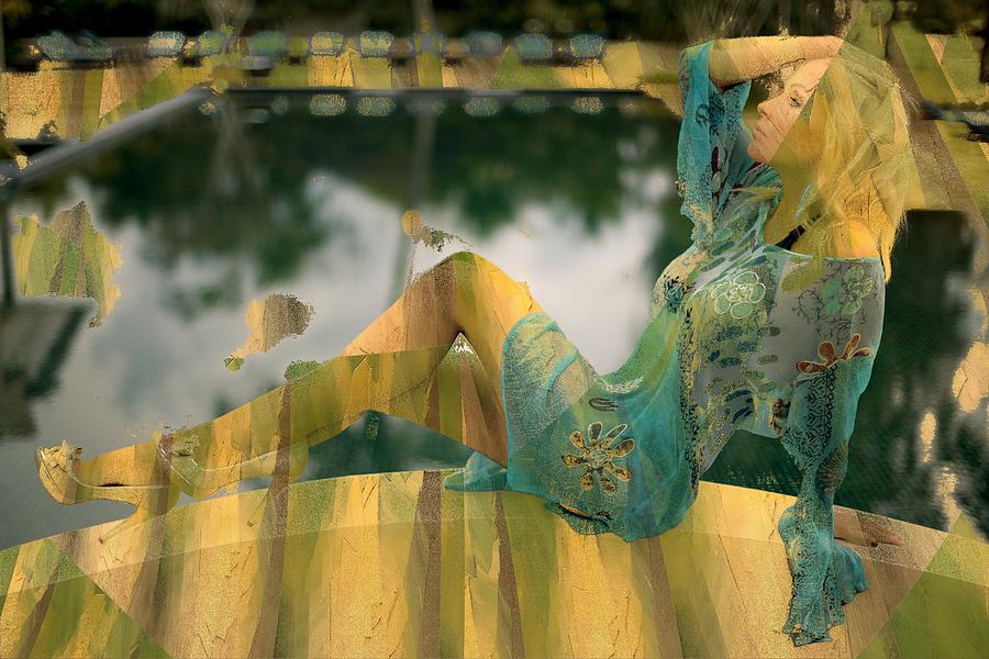 Turquoise Executive Anaconda Digital Art by Stephane Poirier