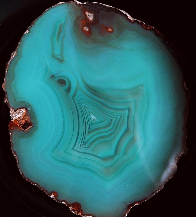 Turquoise Geode Photograph by M Diane Bonaparte