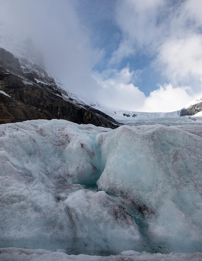 Turquoise Glacial Melt On Columbia Icefield Photograph by Dan Sproul